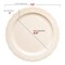 Ivory Vintage Round Disposable Plastic Appetizer/Salad Plates - 7.5" (120 Plates)
